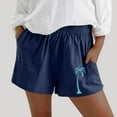 thumbnail image 2 of Wyzesi Workout Shorts with Pockets for Women Sweat Shorts for Women Summer Beach Casual Drawstring Shorts Running Short Workout Shorts with Pockets Pants for Women, 2 of 4