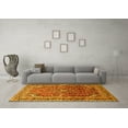 thumbnail image 3 of Ahgly Company Machine Washable Indoor Square Persian Yellow Traditional Area Rugs, 7' Square, 3 of 4