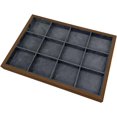 thumbnail image 1 of Yazoeia Jewelry Storage Tray Showcase Multipurpose Divided Jewelry Container Jewelry Case for Anklet Rings Earring Necklace Bracelet, 12 grid CJB12-1774, 1 of 7