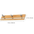 thumbnail image 2 of Multi-Purpose Clothes Towel Keys Hat Rail Rack Hanger with 3 Heavy Duty Hooks, 2 of 9