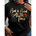 thumbnail image 1 of God Is Good Alphabet Pattern Elegant Stretch Wo Unisex T-Shirt D211, up to Size 5XL, 1 of 4