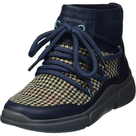 Rockport Womens R-Evolution W Bungee Bootie Ankle Boot 6 Plaid Wshbl