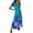 #335-Multicolor, variant on Taylonsss Womens Spring Summer V Neck Solid Color Slit Hem Casual Long Maxi Dress Beach Resort Outfit