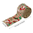 thumbnail image 5 of Christmas Sale! Christmas Burlap Ribbon Wired Edged Xmas Tree Ornaments Red White Brown for Wreaths Bows Gift 2.4 Inch X 5.5 Yards (per roll), 5 of 6