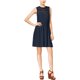 thumbnail image 1 of Maison Jules Vestido acampanado con cintura ceñida para mujer, Azul, XX-Large, 1 of 1