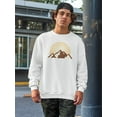 thumbnail image 2 of Vintage Mountains Landscape Sweatshirt Men -Image by Shutterstock, Male XX-Large, 2 of 4