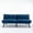 Navy Blue, variant on Noble House 70.8" Convertible Folding Twin Size Sofa Bed, Modern Couch with Adjustable Arm & Backrest, Black