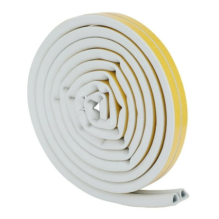 

2024 5 Meters 14*12mm Self adhesive Door Window Sound Insulation Sealing Strip Anti Mosquito (Gray)