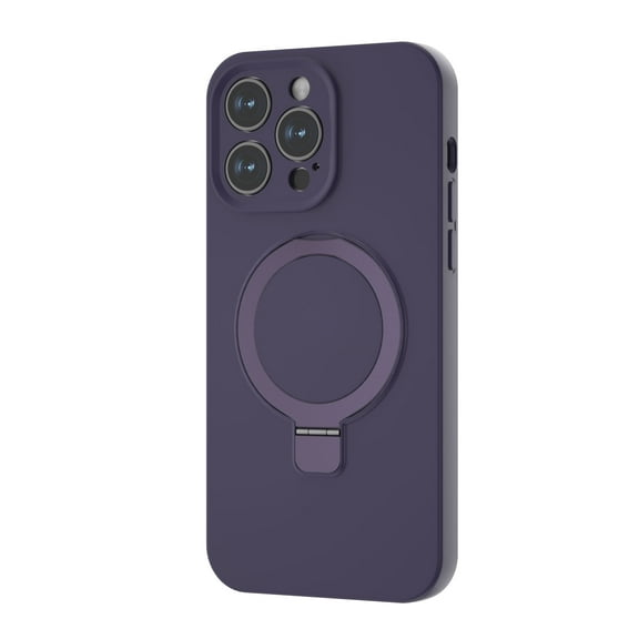 Dteck for Apple iPhone 14 Silicone Case, Magnetic Stand Compatible with Mag Safe Accessory Military Drop Protection Slim Shockproof Protective Phone Cover, gray