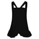 thumbnail image 1 of Camisetas sin mangas para mujer, dobladillo acampanado con volantes, sin mangas, cuello halter, camisetas sin mangas de verano para fiesta al aire libre, playa, negro, XXL, 1 of 6