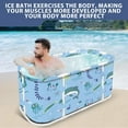 Portable Foldable Bathtub,Separate Family Bathroom SPA Tub,Soaking