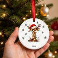 thumbnail image 5 of Fievgin Christmas Ornament 2026, Letter T Initial Decoration with Santa Hat for Tree & Gift, 5 of 7