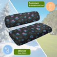 thumbnail image 6 of FUIALDOLG Universal Golf Cart Seat Covers Ezgo Purple Dog Paws Print Washable Seat Cover Protector for Club Car Precedent Golf Cart Accessories Fit Like a Glove, 6 of 8