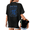 Black, variant on Women's Diner Guest Check Receipt Jesus Paid It All Redemption Bible Graphic Short Sleeve Crewneck Red Tops