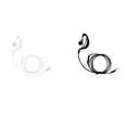 thumbnail image 2 of Universal Soft 3.5mm Air Tube In Ear Monaural Elastic Flexible Phone Auricular Anti Radiación Auricular Mic Advancent TX0926-01, 2 of 2