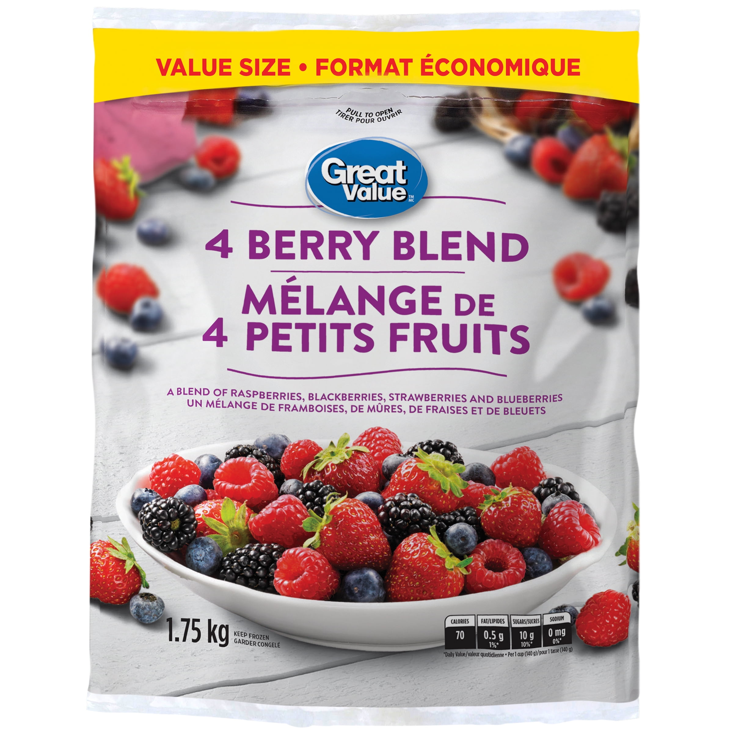 Great Value 4 Berry Blend, 1.75 kg - Walmart.ca