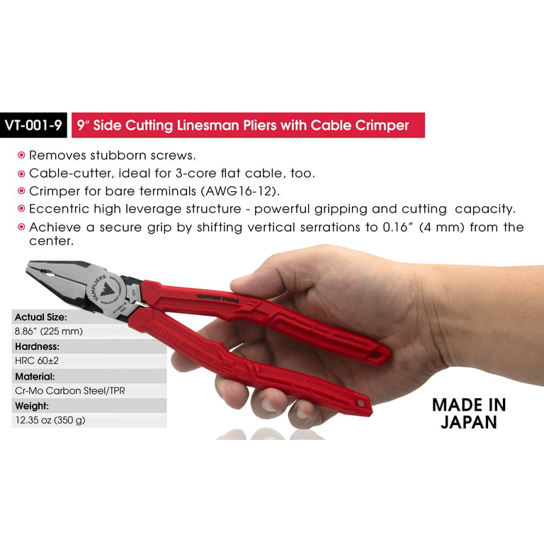 IDEAL 8.5-in Electrical Needle Nose Pliers with Wire Cutter