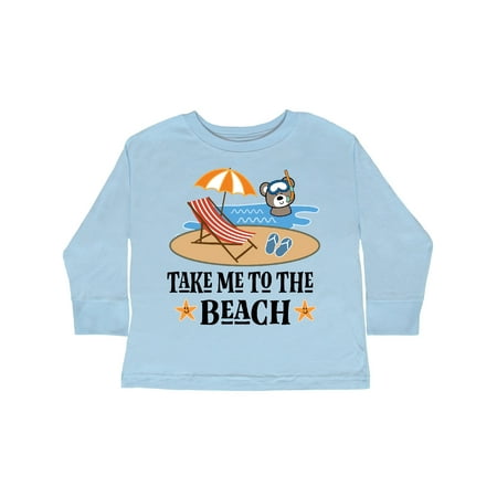 

Inktastic Beach Vacation Florida California Gift Toddler Boy or Toddler Girl Long Sleeve T-Shirt