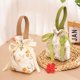 thumbnail image 3 of Bolsas de dulces de mano con flores retro, bolsas con cordón, bolsas de almacenamiento de dulces con cordón, bolsas de embalaje para regalos de boda, portátiles, 3 of 6