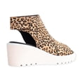 thumbnail image 4 of Cecelia New York Gianna Leopard Wedge Peep Toe Adjustable Ankle Strap Sandals (LEOPARD, 10), 4 of 5
