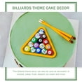 thumbnail image 2 of Woeilo 2 Sets Pool Cake Decorating Lovely Billiards Ornament Happy Birthday Decorations Desktop Table Tennis Mens Gift Man, 2 of 5
