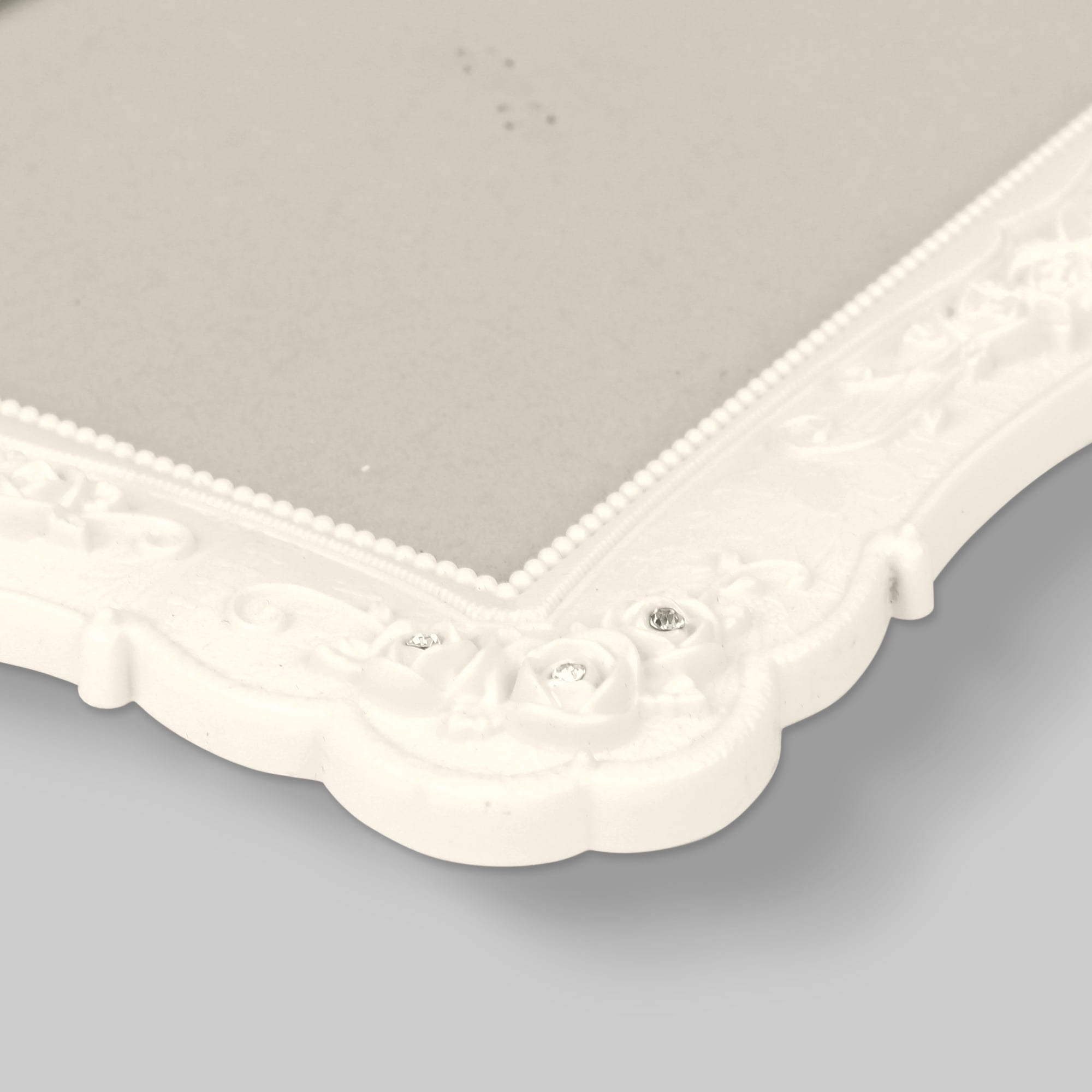 Unique Bargains Vintage Picture Frame Elegant Photo Frames for Tabletop Display White 5x7"