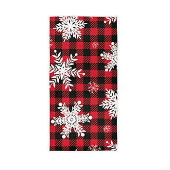 Buy ALAZA Snowflakes Red Black Buffalo Plaid Hand Towel Yoga Gym Cotton  Face Spa Towels Absorbent Multipurpose for Bathroom Kitchen Hotel Home  Decor Set 15x30 Inch Online at desertcartNorway