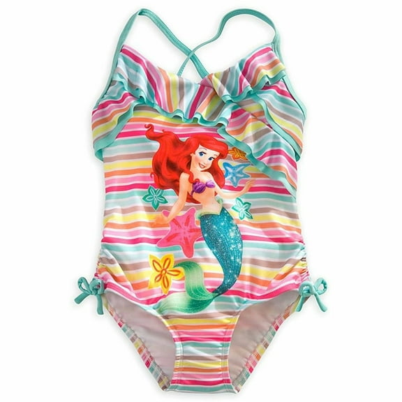 Disney Princess The Little Mermaid Ariel One PC Swimsuit Girl Size 5/6
