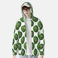 thumbnail image 3 of Xecao Happy Watermelon for Sun Shirt-A lightweight, hoodie-style long-sleeve UV protection garment designed for other outdoor activities., 3 of 9