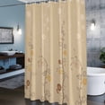 thumbnail image 5 of Shower Curtain for Bathroom Japanese Style Flower Waterproof Bath Curtains Shower Curtains with Hooks,Vintage Country Floral Art Bathroom Curtain Privacy Drapes for Bathtubs Toilet 36x72in, 5 of 9