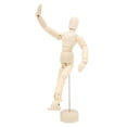 thumbnail image 4 of Figura De Maniquí De Madera, 14 Articulaciones, Modelo De Dibujo De Artista Articulado Con Proporciones Del Cuerpo Humano, Herramienta De Boceto Para Artistas, Accesorios De, 4 of 7