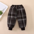 thumbnail image 3 of JTieaclothes Toddler Boys Girls Plaid Pants Winter Warm Long Pants Sweatpants Trousers,Boys Pants Sizes 18-24 Months, 3 of 5