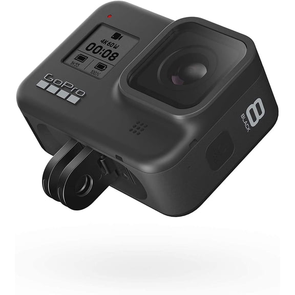GoPro HERO8 Black: cámara de acción impermeable con pantalla táctil 4K Ultra HD, 12 MP, fotos de 12 MP, estabilización de transmisión en vivo de 1080p