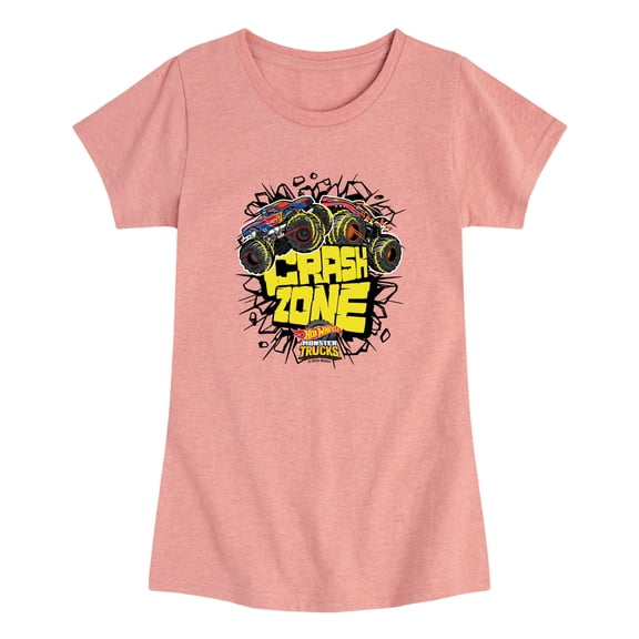 Hot Wheels - Crash Zone - Toddler Girls Fitted Short Sleeve T-Shirt