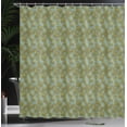 thumbnail image 3 of Ambesonne Tropical Shower Curtain, Exotic Leaves Silhouette, 69"Wx75"L, Fawn and Pale Reseda Green, 3 of 4