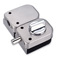 thumbnail image 3 of Glass Door Lock Stainless Steel Single Bolts No Punching Sliding Control, 3 of 8