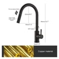 thumbnail image 3 of Chrome/Black/Golden Pull Out Kitchen Faucets Hot Cold Water Stream Sprayer Spout Pull Down Tap Mixer Crane For Kitchen ,Built To Last, 3 of 7