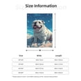 thumbnail image 4 of Throw Blanket for Couch Sofa and Bed, Starry Sky Cloud Bulldog Super Soft Plush Throw Blanket, Fuzzy Cuteness Comfy Warm Washable Flannel Blanket & Throws for All Season 80"x60", 4 of 5
