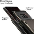 thumbnail image 3 of Case for Galaxy S8 Case Wallet 4-Slot Pocket Credit Card ID Holder Flip Door Scratch Resistant Dual Layer Protective Bumper Rugged Rubber Armor Hard Shell Cover for Samsung Galaxy S8 Gun Metal, 3 of 5