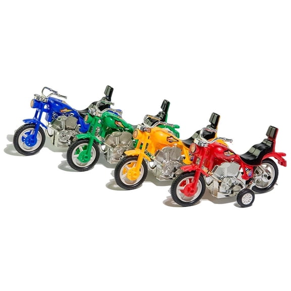 BESTSKY 5 Pcs Motorcycle Toys, Inertia Pull Back Dirt Bikes, Push to Go Vehicles for Boys Age 8-12, Outdoor Playroom Party Favors
