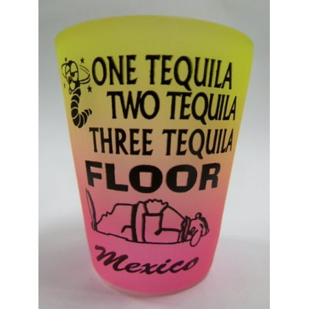 Mexico One Tequila Neon Yellow/Neon Pink Shot