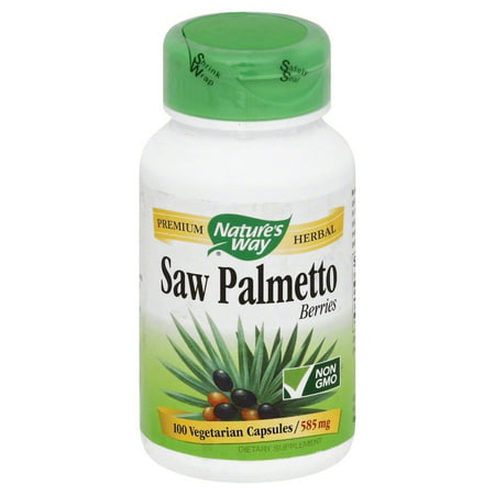 Nature's Way Premium Herbal Saw Palmetto Berries, 100 (Best Way To Take Saw Palmetto Effective Hair Loss)