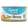 (3 Pack) Great Value Tiny Shrimp, 4.25 oz