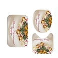 thumbnail image 1 of SUNSIOM Ensemble de Rideau de Douche Imprimé de Noël avec Cloche Étoilée, Tapis de Bain, 1 of 5