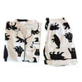 thumbnail image 4 of unbranded 1Jgo Conjunto Casual Negro Para Hogar Manga Corta Y Short Con De Oso, 4 of 6