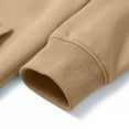 thumbnail image 6 of Crewneck Sweatshirt Zaewscy Men Long Sleeve Solid Round Neck Pocket Sport Sweatshirts Khaki L, 6 of 9