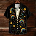 thumbnail image 6 of Yaoyar Men Hawaiian Shirt Unisex Summer Beach Casual Short Sleeve Button Down Shirts St. Patrick's Day Printed Clothing, 6 of 8