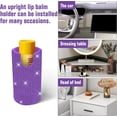 thumbnail image 6 of Sosolong Chapstick holder for car, Upright Lip Balm Holder -- No Melt, bling car accessories for women,Suitable for Most Vehicles.(Red), 6 of 14