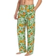 thumbnail image 6 of Salouo Tangerine Print Pajama Pants for Men, Lounge Pants Elastic Waistband Casual Men's sleepwear Loungewear Sleep Pajama Pant -X-Large, 6 of 7