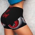 thumbnail image 4 of Logiee Happy Halloween2 Print Women's Biker Shorts,Workout Gym Shorts,Scrunch Shorts,Tummy Control Hidden Scrunch Running Yoga Shorts-XX-Large, 4 of 8
